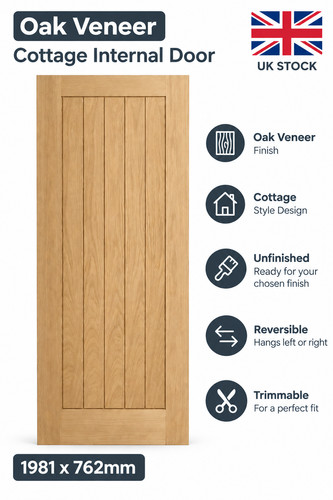 Oak veneer cottage internal - veneer,