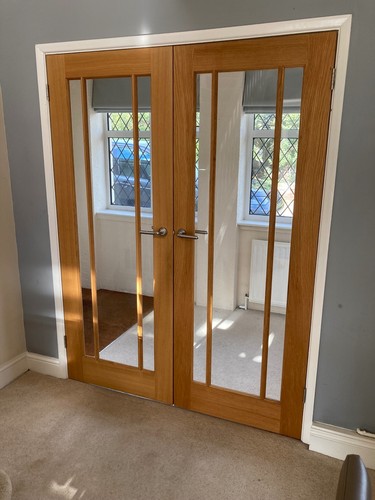 Solid wooden double glass - wooden,