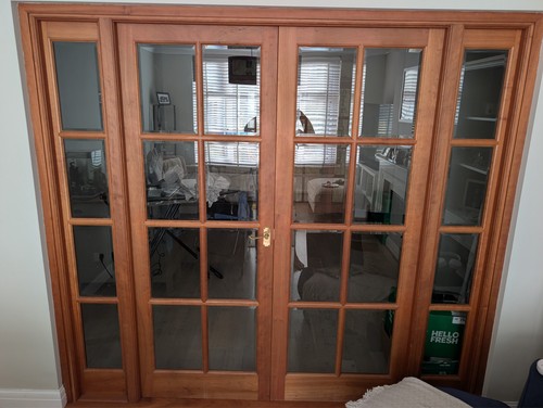 Internal glass panel solid