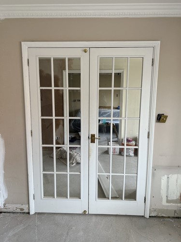 Glazed internal french doors - glazed,
