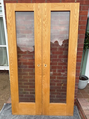 Solid oak doors with glass - 2,